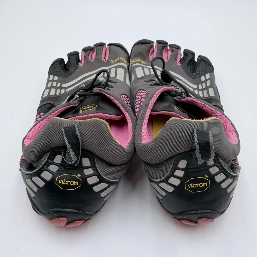 Vibram FiveFingers KomodoSport Womens 37 Gray Pink Minimalist Barefoot Shoes